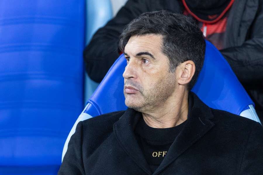 Paulo Fonseca durante o jogo Slovan Bratislava-AC Milan
