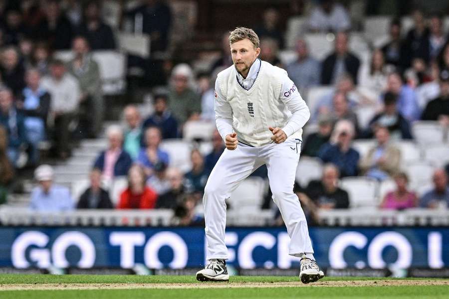 Root in action for England