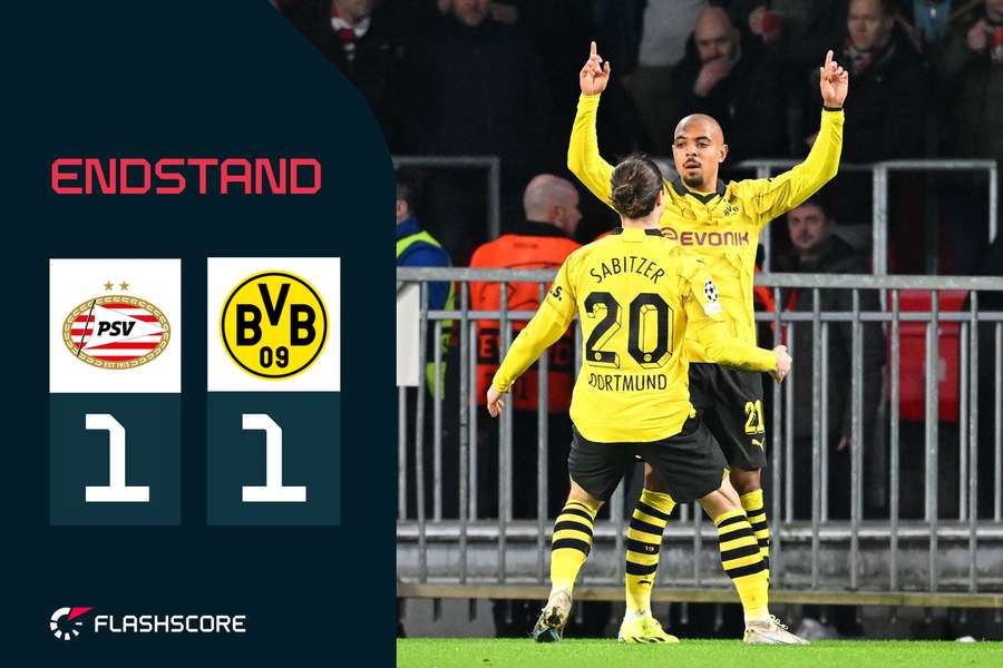Donyell Malens Führungstreffer reichte am Ende nicht zum Sieg für Borussia Dortmund.