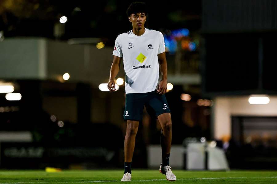 Australia teen Lucas Herrington in training ahead of the Brazil clash Australia teen Lucas Herrington in training ahead of the Brazil clash