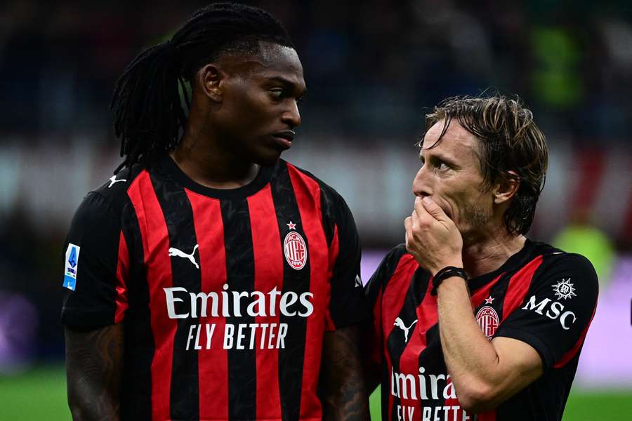 Modric, conversando con Rafael Leão Modric, conversando con Rafael Leão