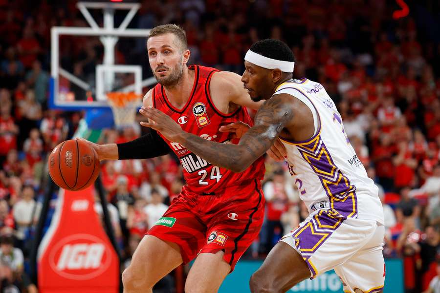 Jesse Wagstaff in action during the recent semi-final series against Sydney Kings.