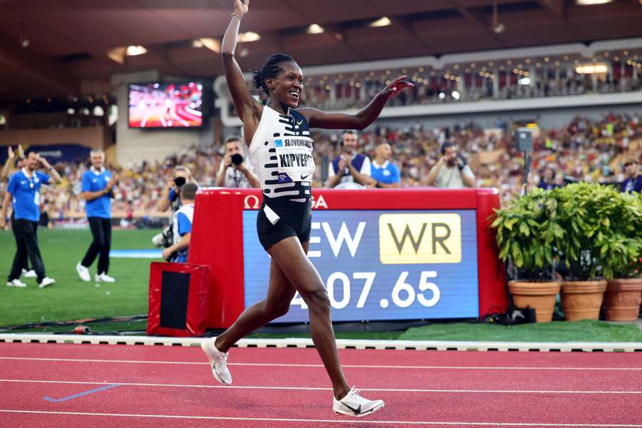 Faith Kipyegon, la star de la soirée.