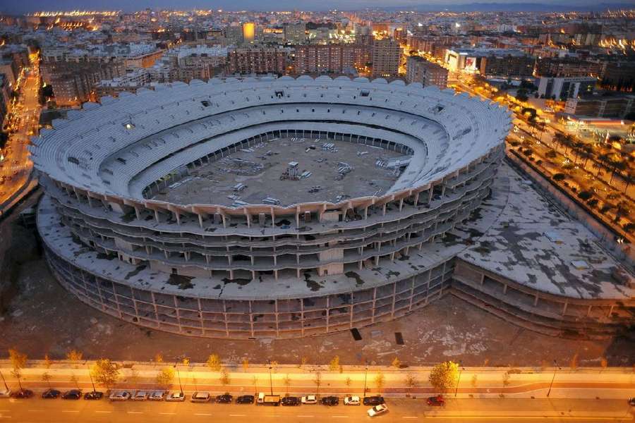 Desarrollo del Nuevo Mestalla en el año 2009