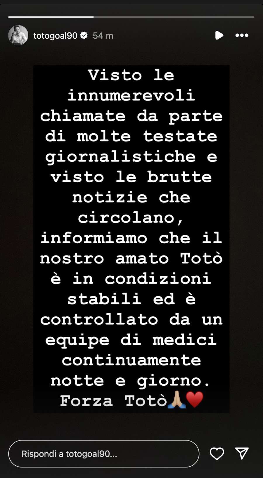 La storia su Instagram