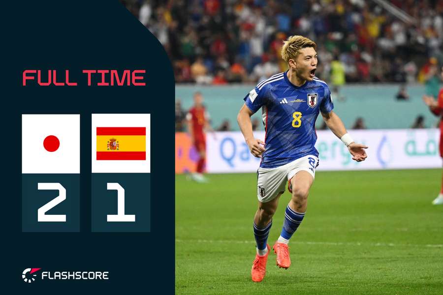 Japan hold on for historic win to top the group and send Germany home in dramatic fashion