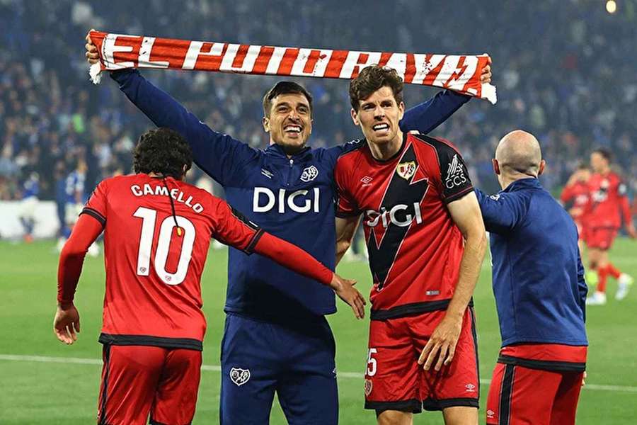 Radost hráčů Raya Vallecano