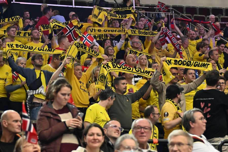 Fans of Bodo/Glimt supported the Norwegian national team on Tuesday in evening in Dortmund Fans of Bodo/Glimt supported the Norwegian national team on Tuesday in evening in Dortmund