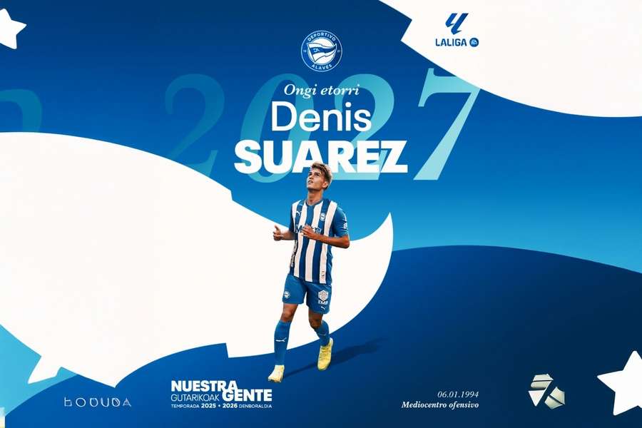 El Alavés anuncia el fichaje de Denis Suárez