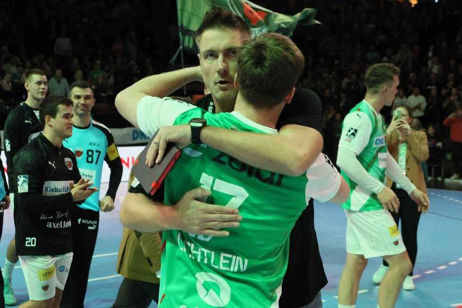 Nils und Carsten Lichtlein nach einer Partie im Jahr 2023.