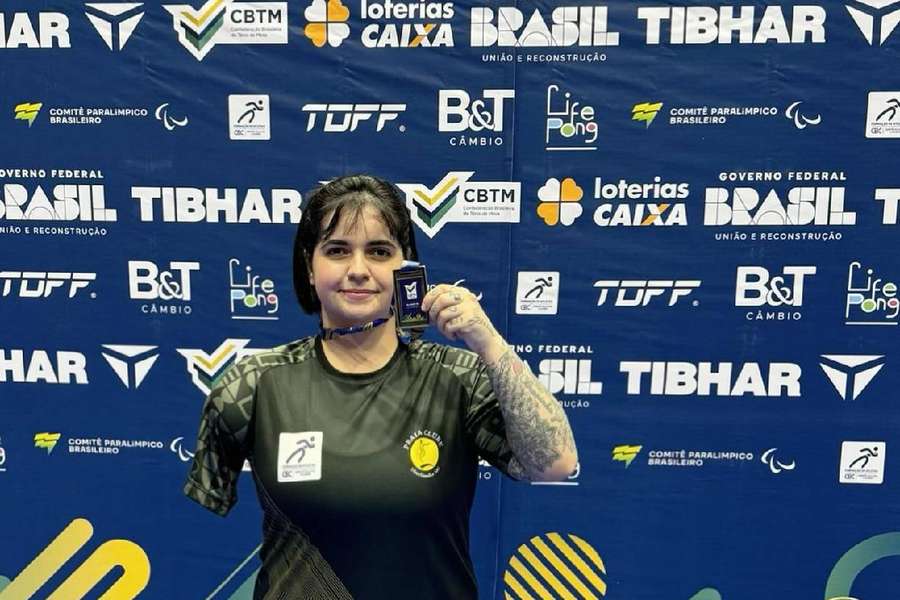 Bruna Alexandre é a maior medalhista do Brasil no tênis de mesa paralímpico