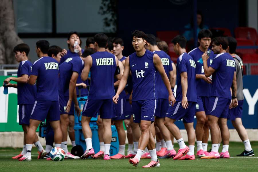 L'allenamento della Corea del Sud L'allenamento della Corea del Sud