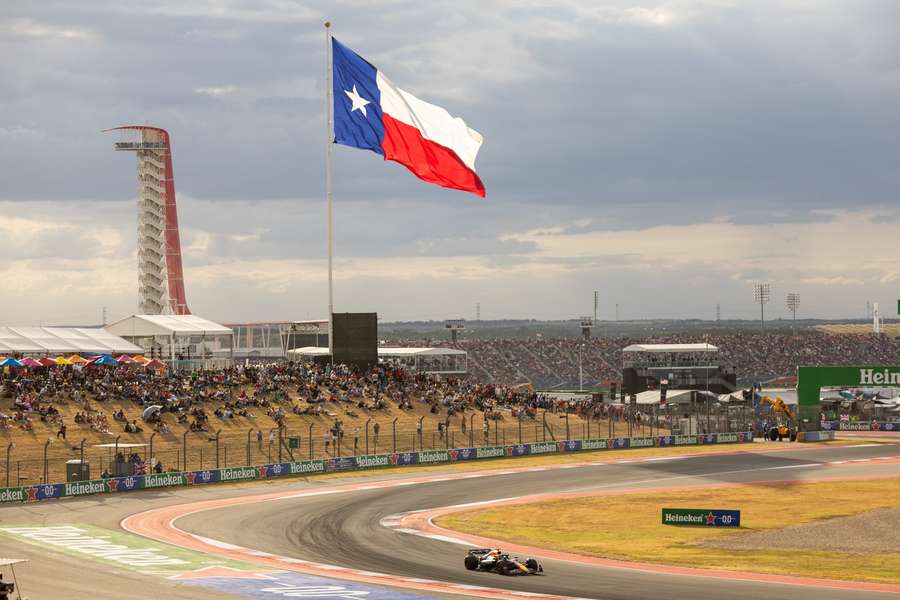 Het circuit in Austin, Texas