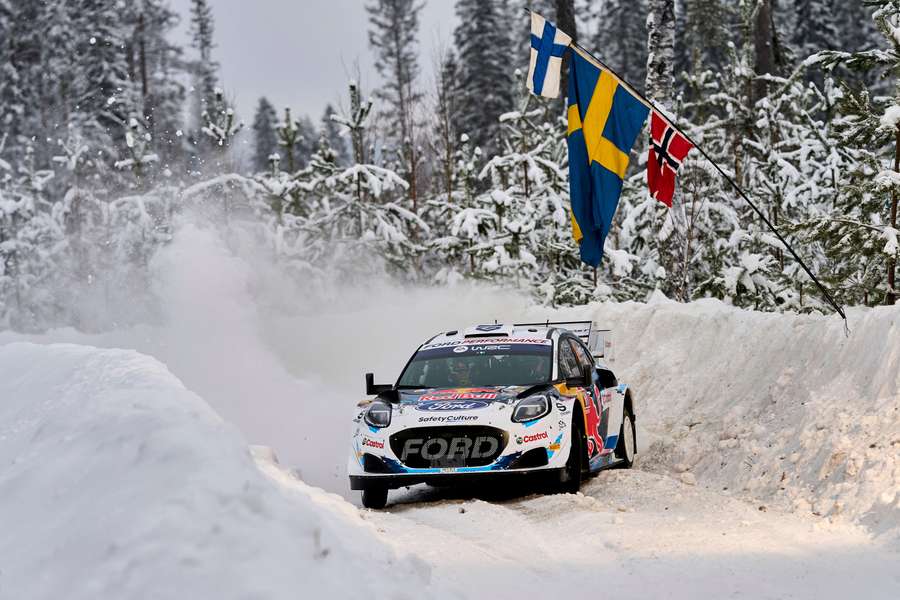Adrien Fourmaux in action in Sweden Adrien Fourmaux in action in Sweden