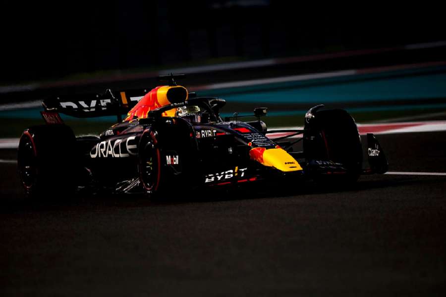 Max Verstappen tijdens de GP van Abu Dhabi