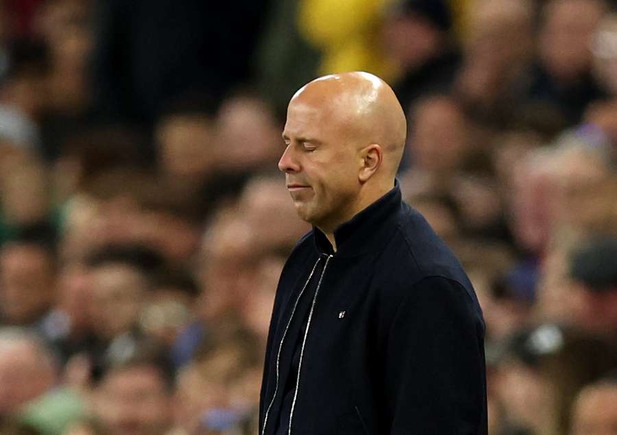 Arne Slot is coming under increasing pressure as Liverpool boss