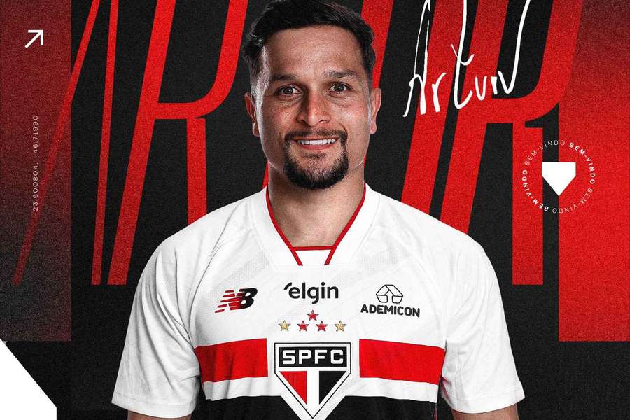 Artur apresentado no São Paulo