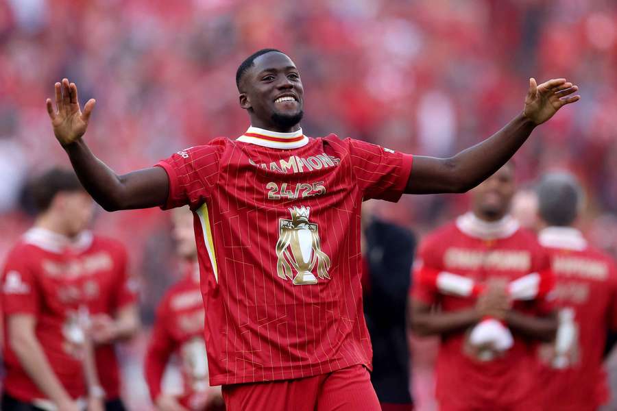 Konaté, con el Liverpool