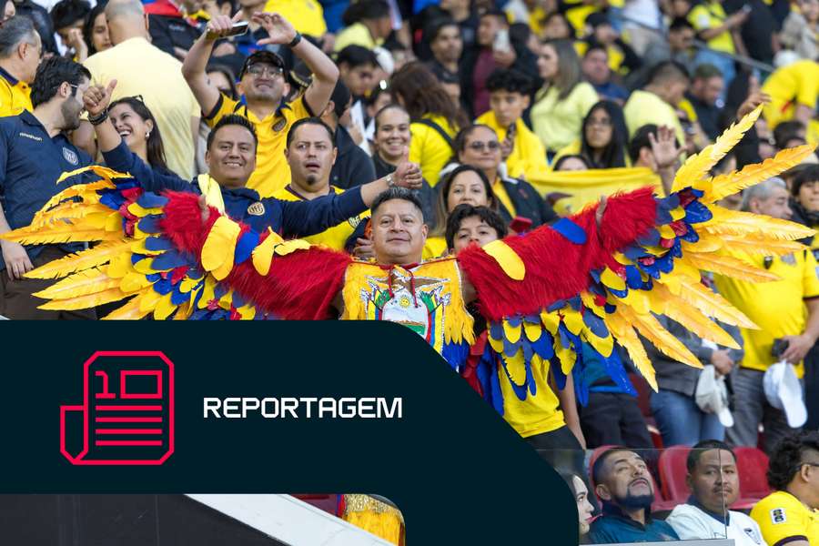 Adeptos do Equador nas bancadas Adeptos do Equador nas bancadas