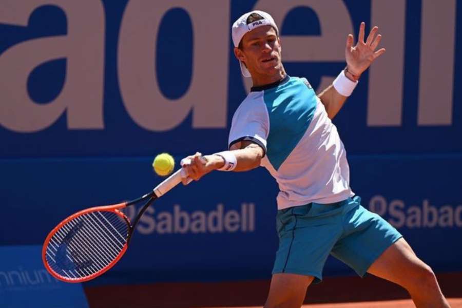 Diego Schwartzman durante un partido