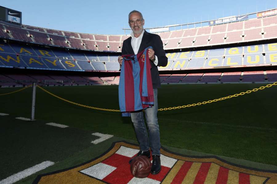 Julio Alberto, en el Camp Nou Julio Alberto, en el Camp Nou
