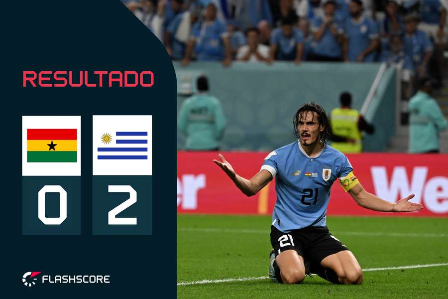 Final de loucos elimina Uruguai, que venceu o Gana com dois golos de Arrascaeta (2-0)