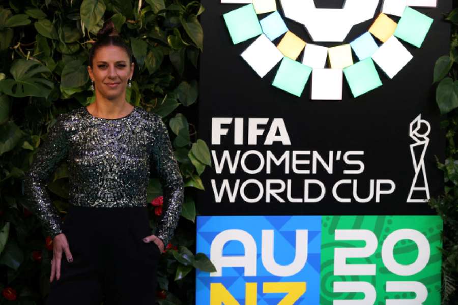 Carli Lloyd of the USA pictured ahead of the Women's World Cup draw