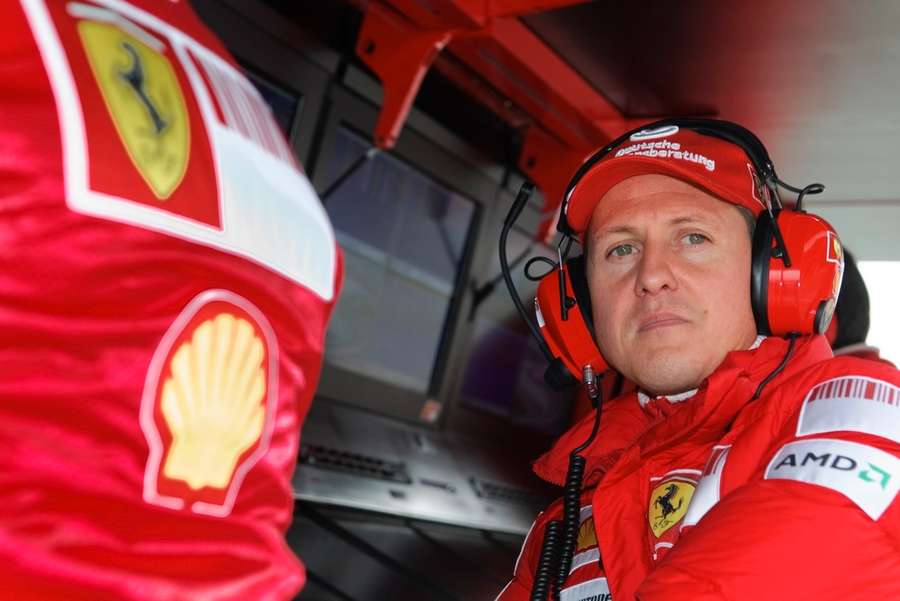 Michael Schumacher v dobách, kdy jezdil v barvách Ferrari.