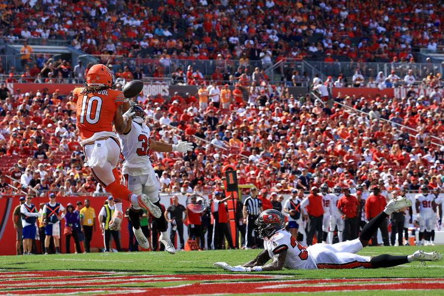 Chase Claypool vangt een touchdown, maar genoeg voor de zege bleek het niet te zijn