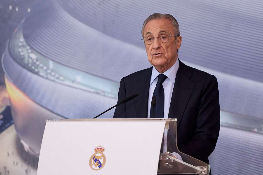 Florentino Perez bei der traditionellen Weihnachts-PK im Dezember 2024.