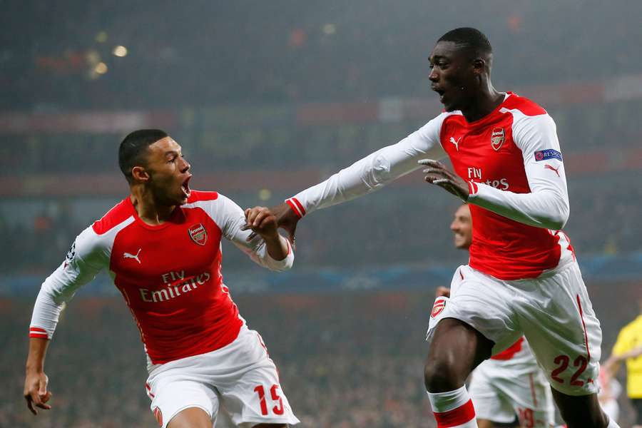 Sanogo celebra pelo Arsenal
