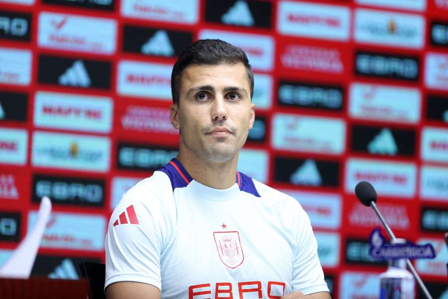 Rodri, en rueda de prensa Rodri, en rueda de prensa