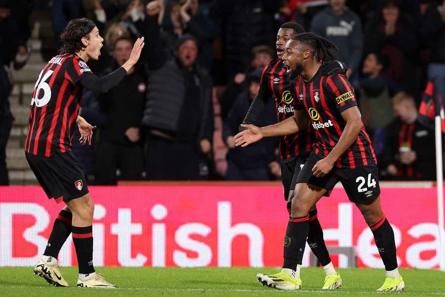 Antoine Semenyo scored twice as Bournemouth completed their comeback