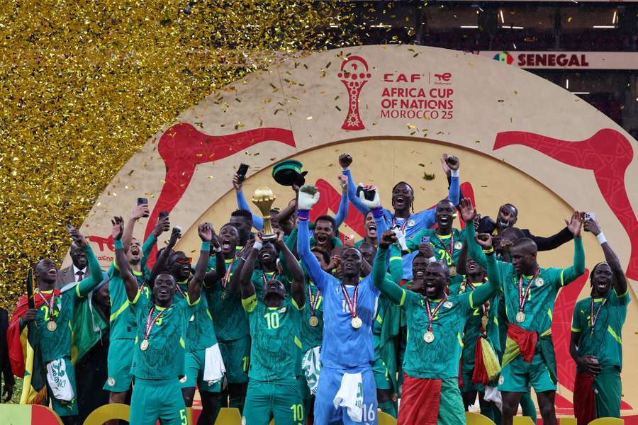 Senegal celebrate winning the Africa Cup of Nations before being retrospectively stripped of the title Senegal celebrate winning the Africa Cup of Nations before being retrospectively stripped of the title