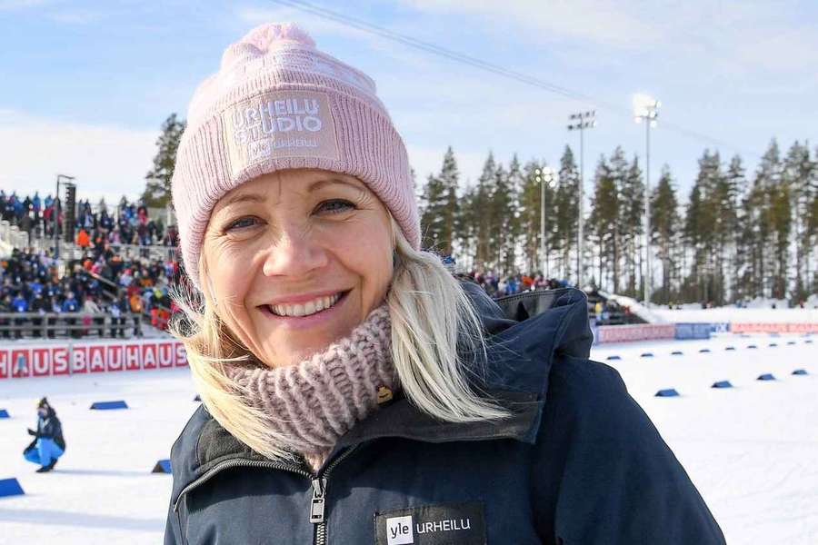 Była biathlonistka Kaisa Makarainen pilotem Marcusa Groenholma podczas Rajdu Finlandii