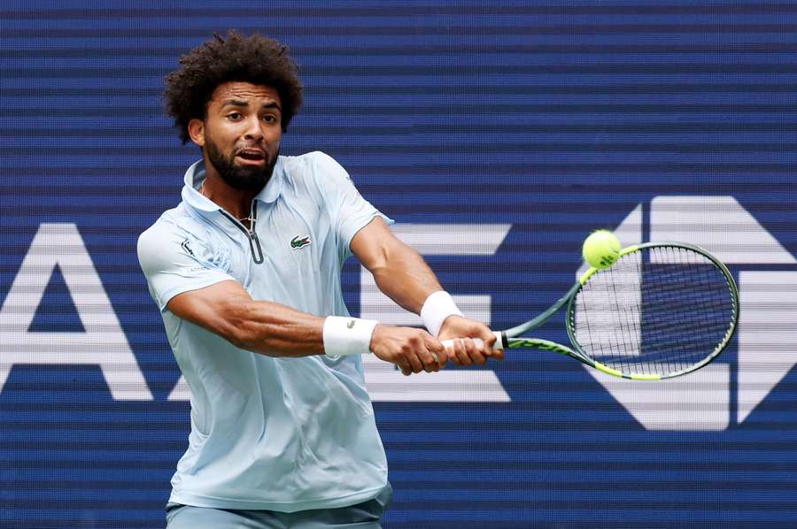 Arthur Fils in action at the US Open Arthur Fils in action at the US Open