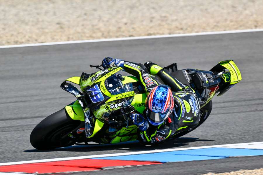 Ai Ogura en el circuito de Brno. Ai Ogura en el circuito de Brno.
