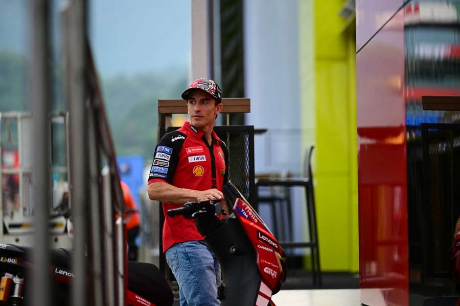 Marc Marquez en Italie ce jeudi. Marc Marquez en Italie ce jeudi.