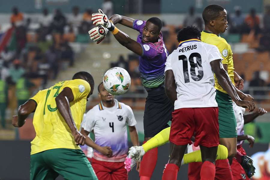 South Africa thumped Namibia 4-0 at the last finals in Ivory Coast. South Africa thumped Namibia 4-0 at the last finals in Ivory Coast.