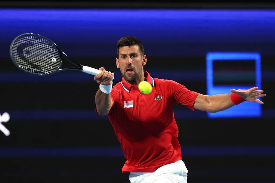 Novak Djokovic la United Cup