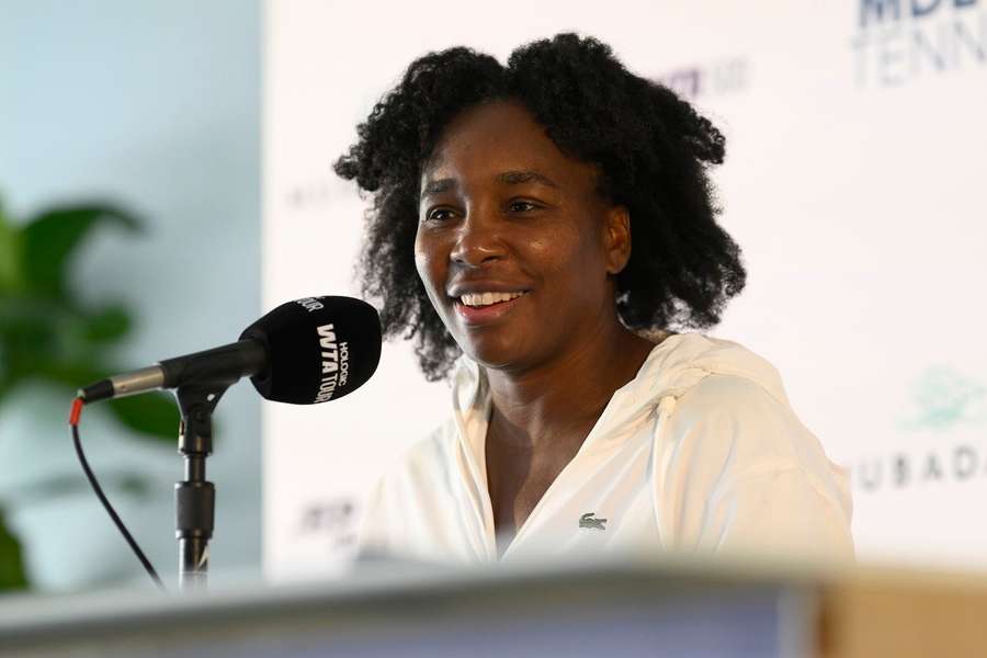 Venus Williams habla en rueda de prensa