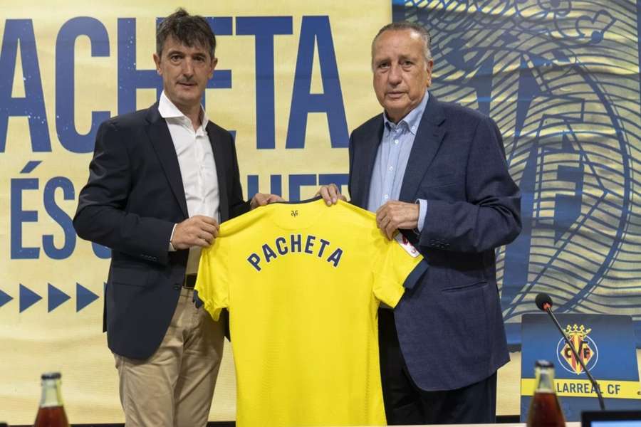 Pacheta, en su presentación con el Villarreal