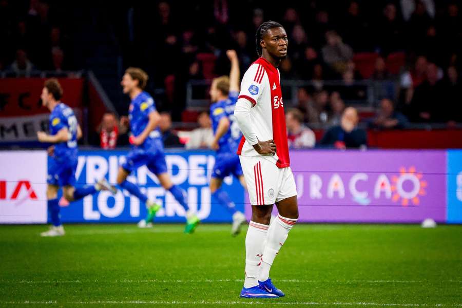 Ajax's Don-Angelo Konadu sulks after FC Twente score the 2-1 Ajax's Don-Angelo Konadu sulks after FC Twente score the 2-1