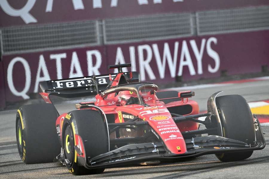 Charles Leclerc beim Formel 1 GP Singapur 2023.