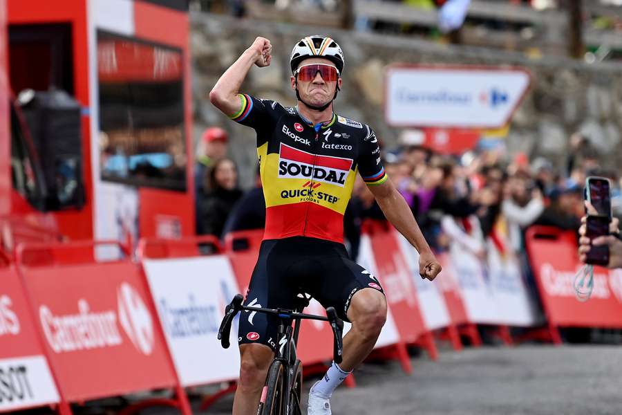 Evenepoel venceu a 14.ª etapa da Vuelta