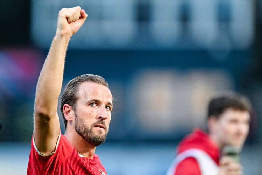 Kane anotou seu primeiro gol na temporada da Bundesliga Kane anotou seu primeiro gol na temporada da Bundesliga