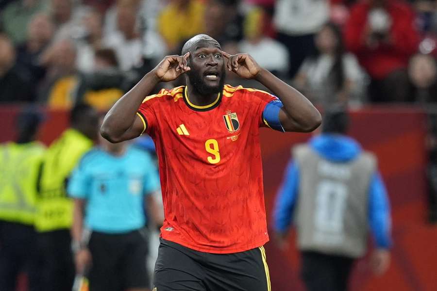 Romelu Lukaku (Belgique) célèbre un but lors du match du groupe G de la Coupe du monde 2026 entre la Nouvelle-Zélande et la Belgique, au BC Place de Vancouver, au Canada, le 26 juin 2026.