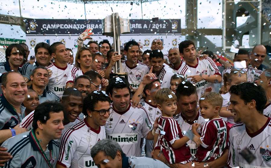 Fluminense, campeón brasileño en 2012, aún en asociación con Unimed.