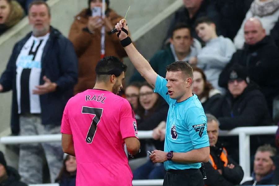 Jimenez was sent off in the first half