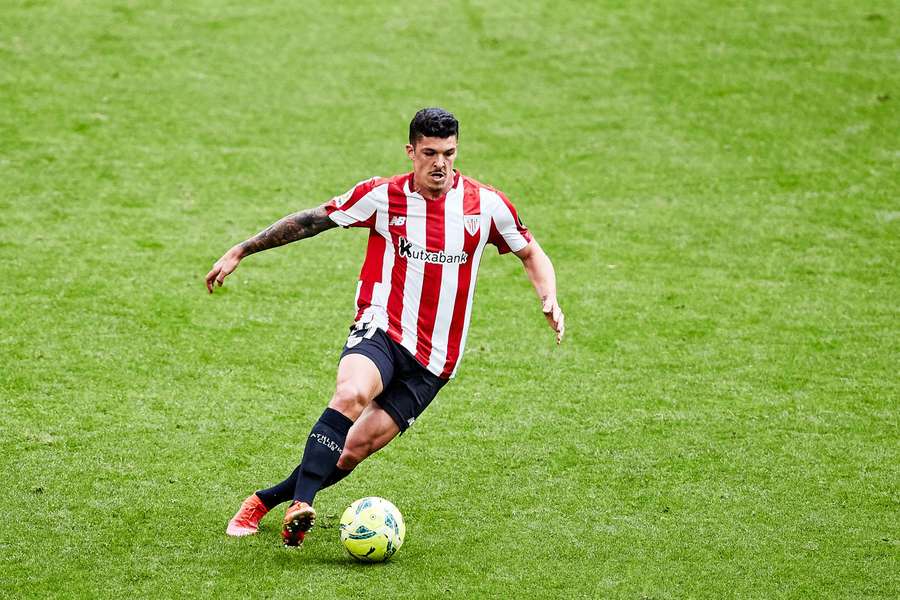Capa, en un partido con el Athletic
